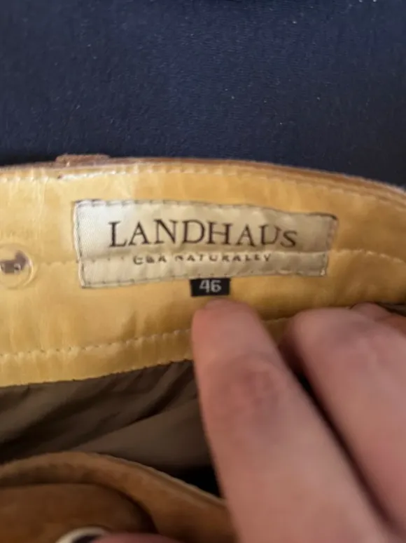 Lederhose braun, Größe 46
