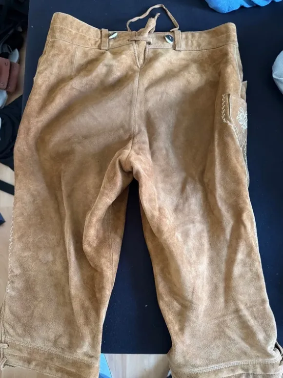 Lederhose braun, Größe 46