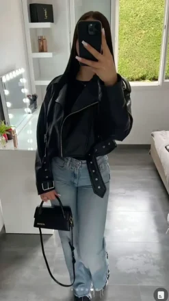 Lederjacke