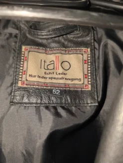 Lederjacke schwarz Itallo Gr. 52 neuwertig
