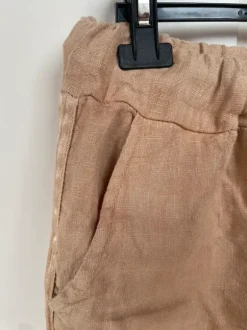 Leinen Hose braun