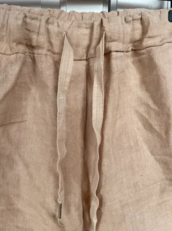 Leinen Hose braun
