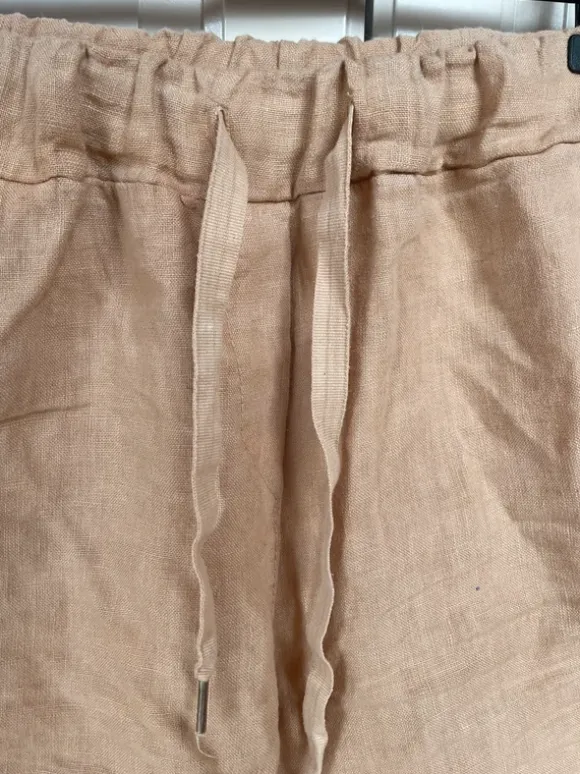 Leinen Hose braun
