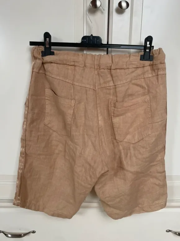 Leinen Hose braun