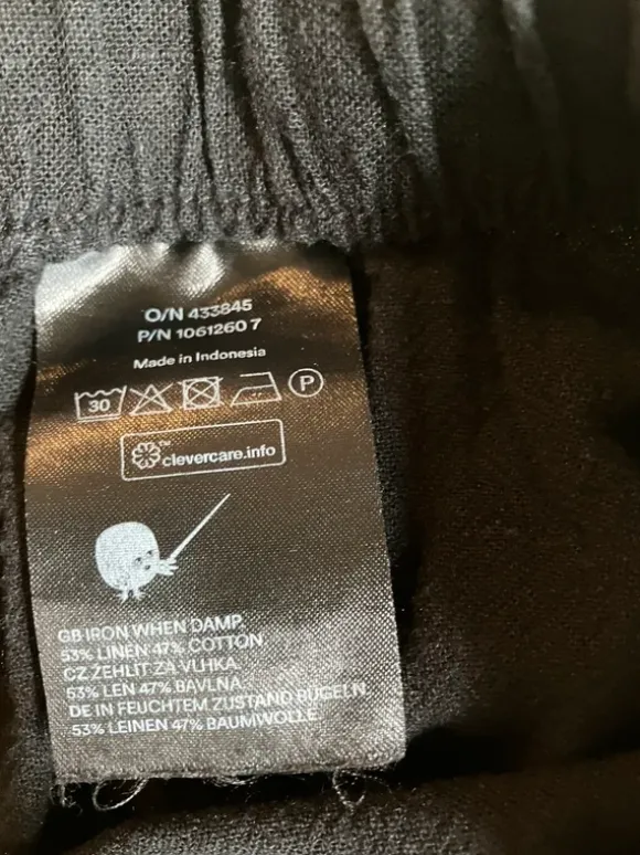 Leinenhose Monki schwarz