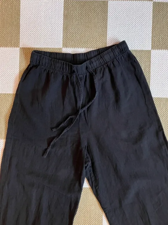 Leinenhose Monki schwarz
