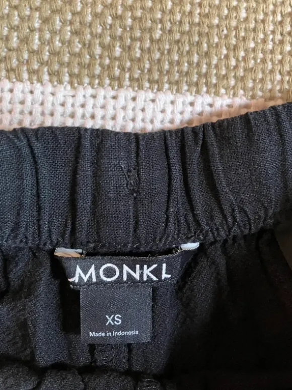 Leinenhose Monki schwarz
