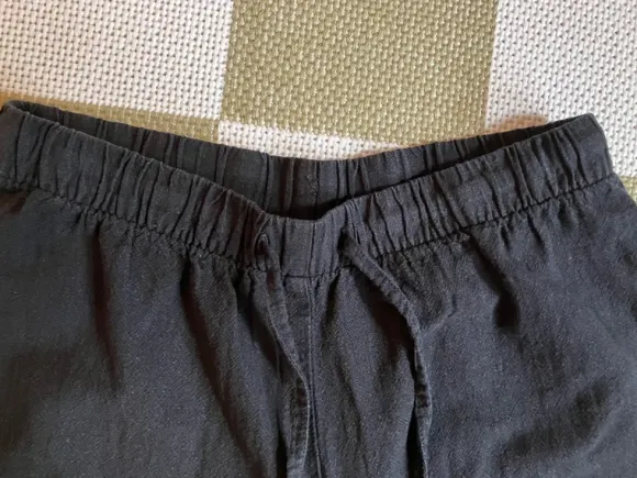 Leinenhose Monki schwarz