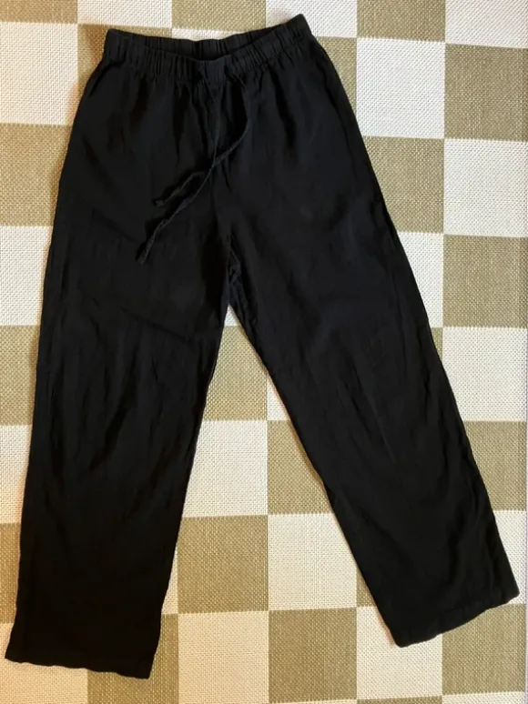 Leinenhose Monki schwarz