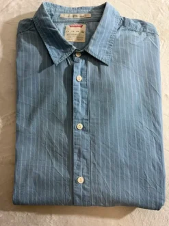 Levi's Herrenhemd – Blau Gestreift – Gr. XXL