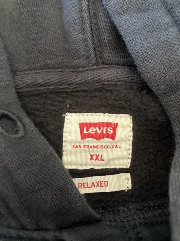 Levis Kapuzenpullover, XXL, schwarz