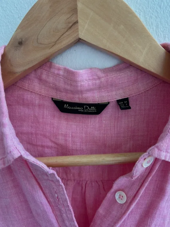 Linen Pink Buttoned Shirt