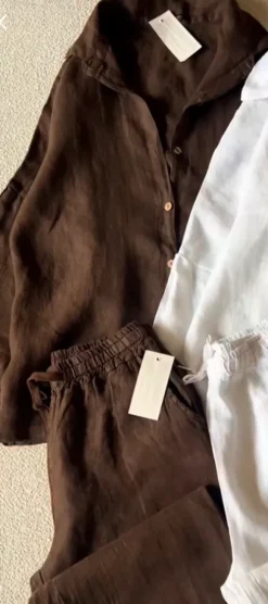 Linen Set Brown