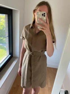Linnen jurk Massimo Dutti