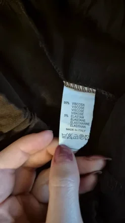 Lockere luftige Stoff hose braun größe M