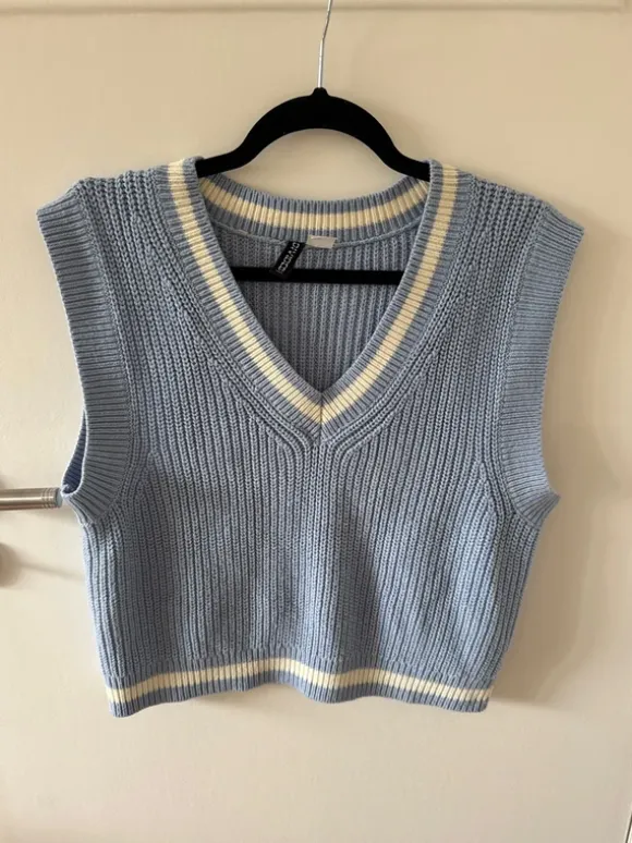 Lockerer Pollunder hellblau blau S oversized H&M