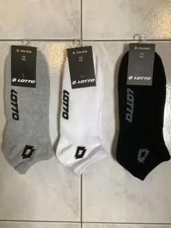 lotto sneaker sokken ( maat 43,46 ) 9 paar ( nieuw ) 3 kleuren