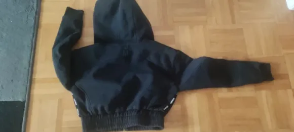 Lounge Apparel Crop Hoodie gr XS schwarz
