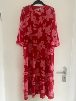 Luftiges Maxi Kleid Gr. 44 viskose