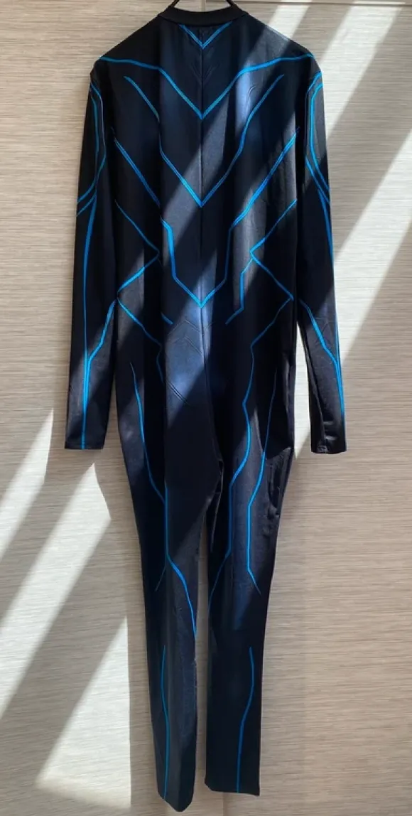 Lycra Cyber Roboter Catsuit Mann