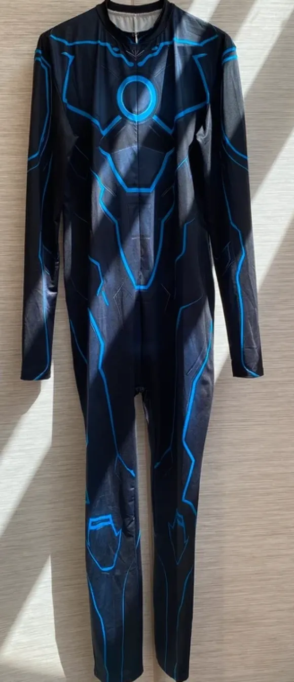 Lycra Cyber Roboter Catsuit Mann