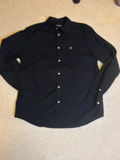 Lyle & Scott Hemd Herren Schwarz Gelb Neuwertig L Old Money