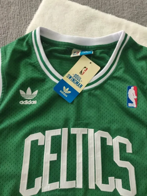 Maillot nba celtics larry bird 33 vert sans manches taille l