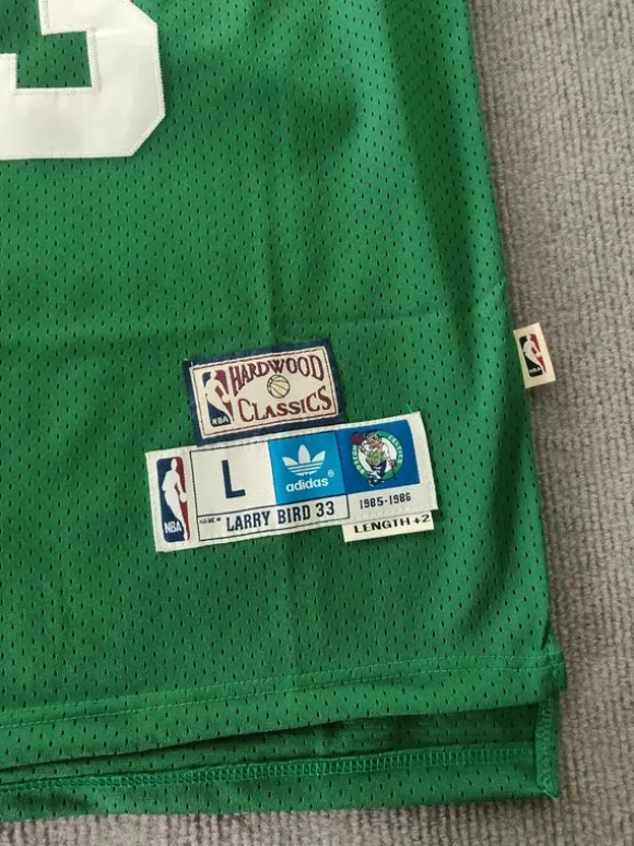 Maillot nba celtics larry bird 33 vert sans manches taille l