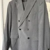 Mango Doppelreihiger Anzug Grau Slim Fit Elegant Business Old Money Gr. 50