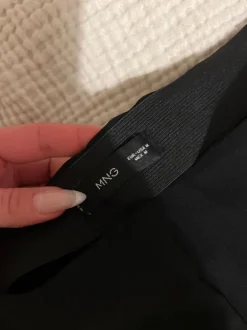 Mango Hose straight Cut schwarz