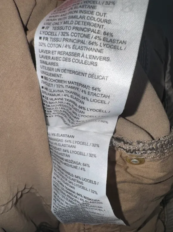 Marc O’Polo Hose taupe/braun Gr. 33/34 – bequem & lässig