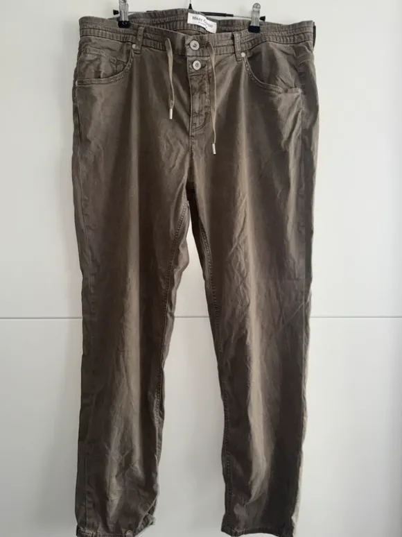 Marc O’Polo Hose taupe/braun Gr. 33/34 – bequem & lässig