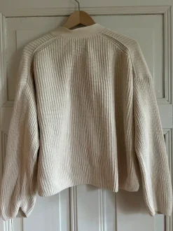 Marc O‘Polo L Strick Jacke natur weiß reine Baumwolle