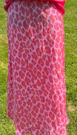 Maxi Rock Leo Look pink rosa orange Ibiza Boho TOP