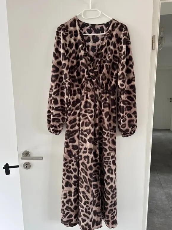 Maxikleid Leoprint