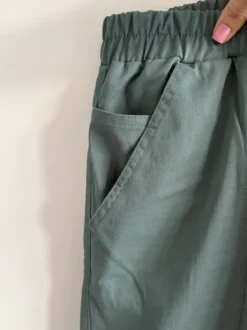 Mazine Hose Petrolblau lässig, weit, gerade