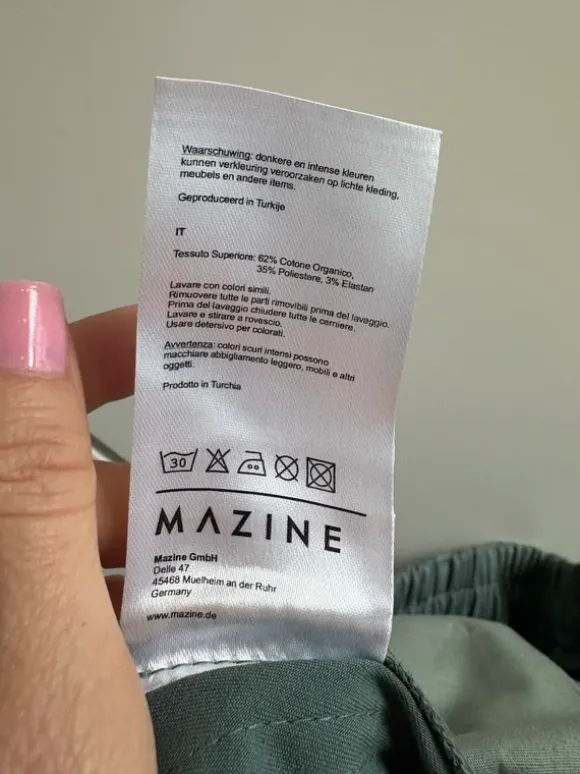Mazine Hose Petrolblau lässig, weit, gerade
