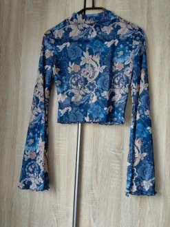 Mesh Langarmshirt Damen Größe M Neu