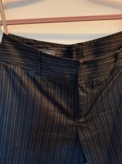 MEXX Anzug Hose Gr. 38 Nadelstreifen schwarz