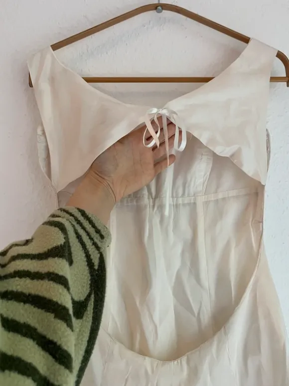 Minikleid vintage Satin Rückenfrei y2k