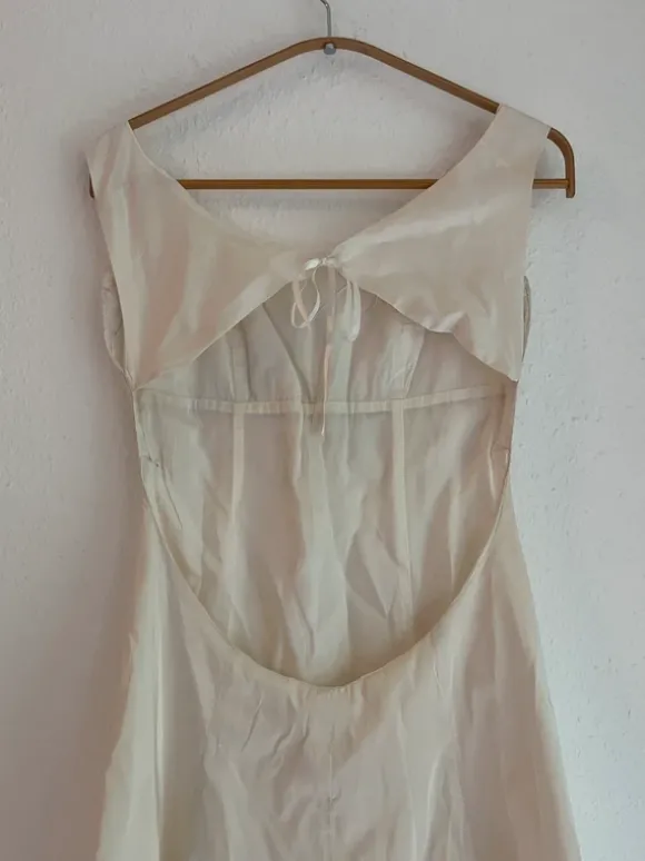 Minikleid vintage Satin Rückenfrei y2k
