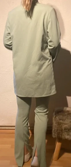 Mint grünes anzug Set schlaghose und Blazer