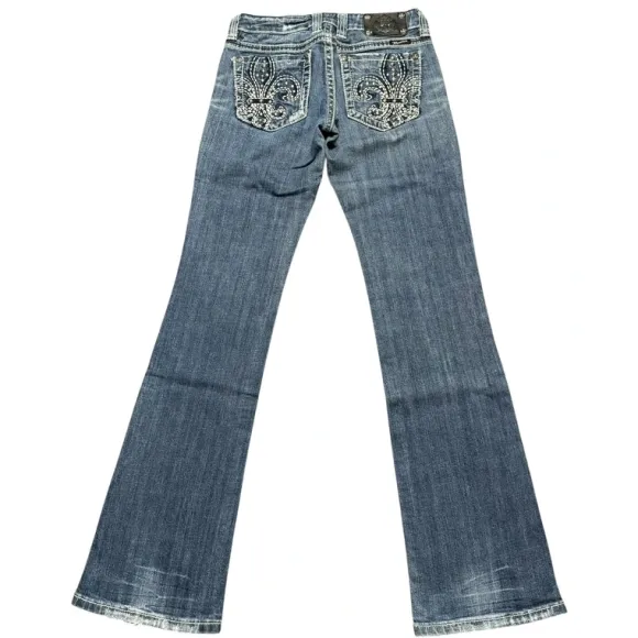Miss me flared/bootcut low waist women designer jeans(w27)