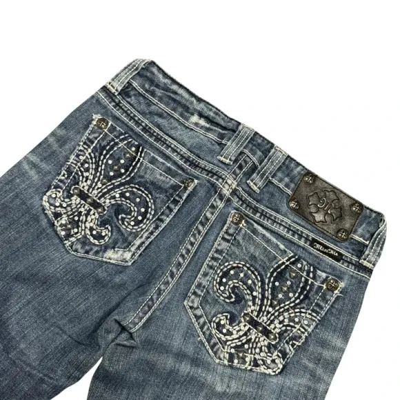 Miss me flared/bootcut low waist women designer jeans(w27)