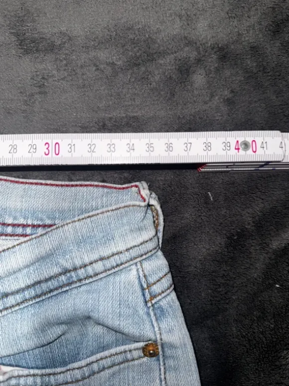 Miss Me Style Jeans Hellblau – Studded Flared | Y2K | Pasha Style | Low Waist