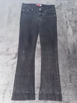 Miss Me Style Jeans Schwarz – Studded Flared | Y2K | Pasha Style | Low Waist
