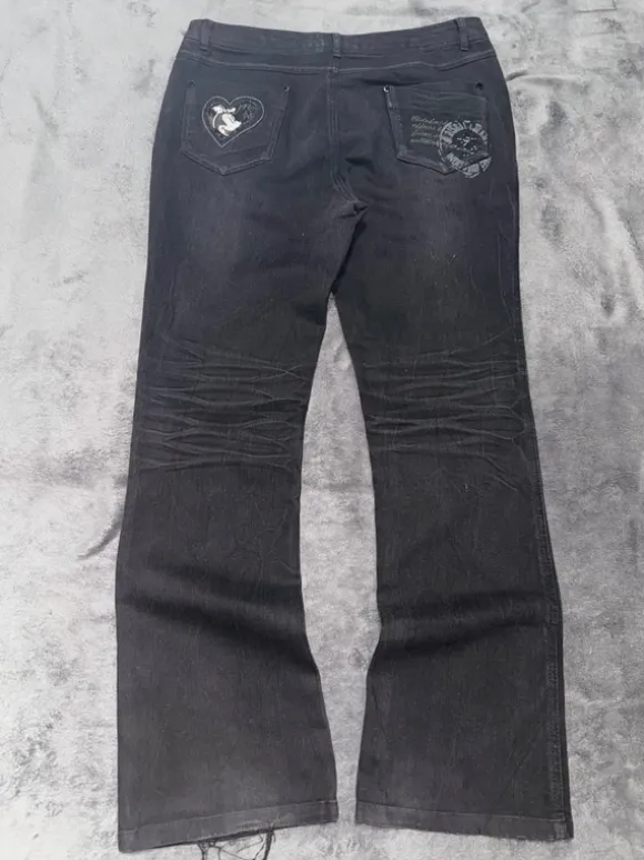 Miss Me Style Jeans Schwarz – Flared | Y2K | Pasha Style | Low Waist