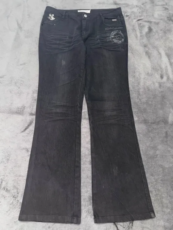 Miss Me Style Jeans Schwarz – Flared | Y2K | Pasha Style | Low Waist