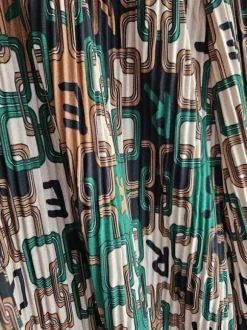 Miss Style Kofferhose Palazzo M L nie getragen grün Buchstaben Edel