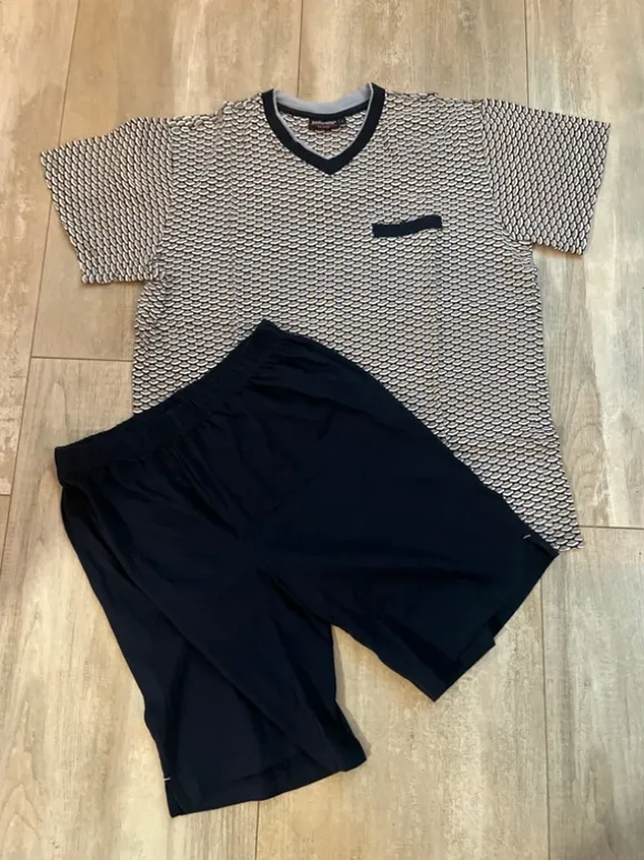 Männer-Schlafanzug, kurz, Gr. 48